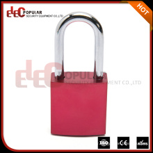 Elecpopular Contemporary Designed Red Long Shackle Safety Aluminium Padlock